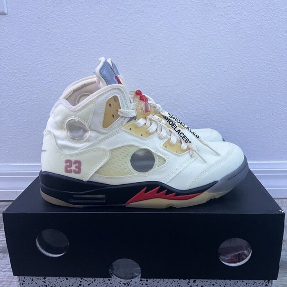 OJordan 5 SP x Off-White Mid Sail size 10